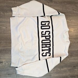 Abercrombie & Fitch Cream Cozy Fleece Crewneck